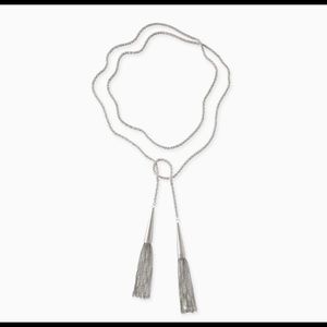 Kendra Scott tie tassel statement necklace